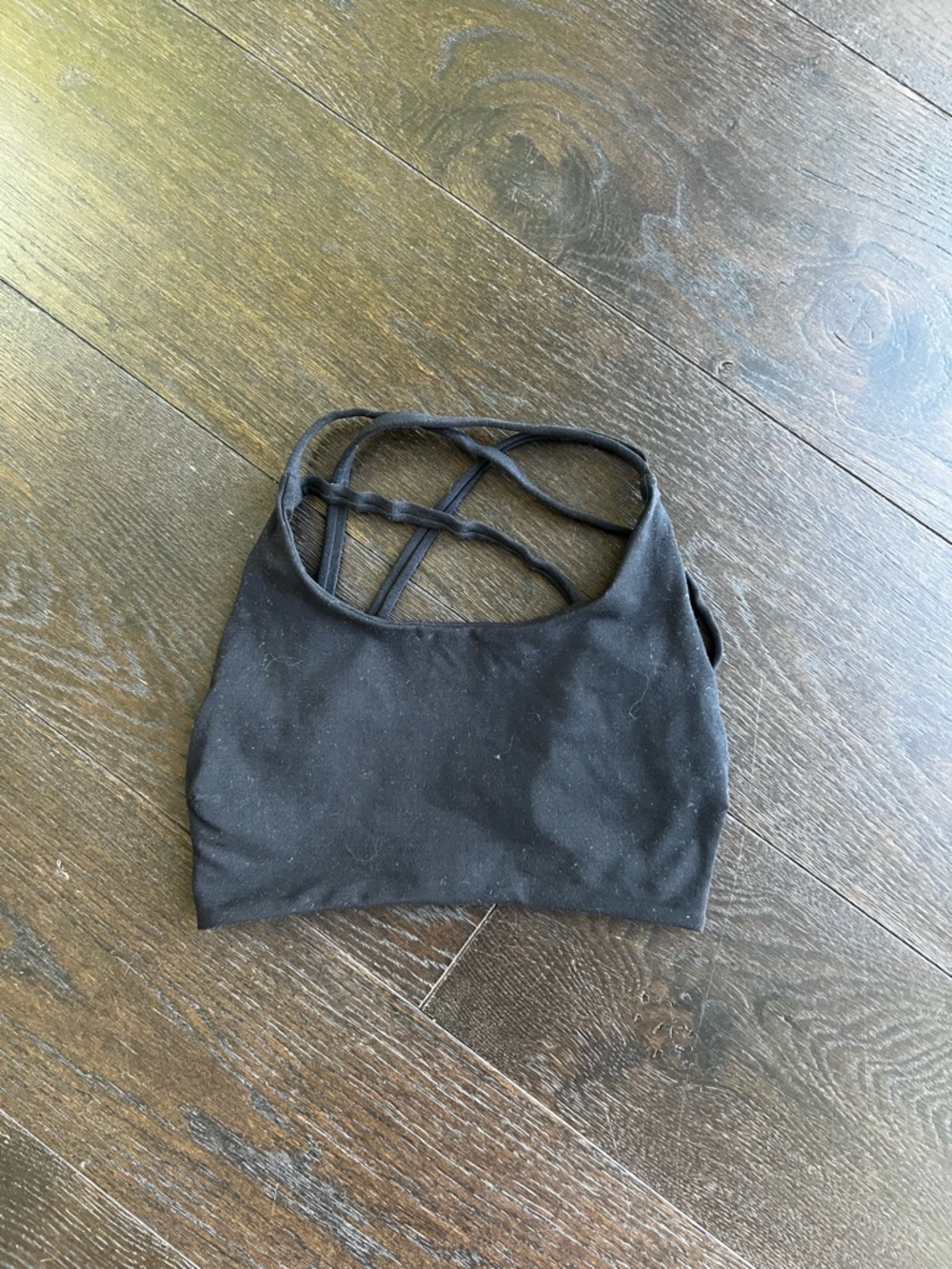 Bombshell Sportswear Black Crisscross Back Athletic Bralette